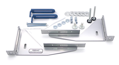 Freeplatt® – Trägerset / Chrom-Optik small L+R